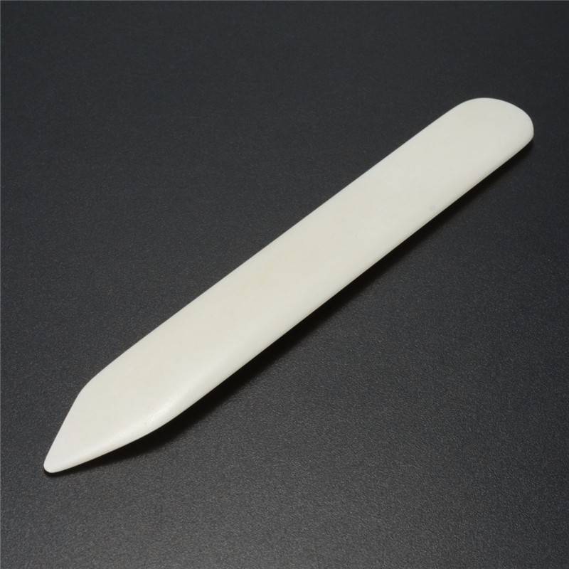 15cm Natural Bone Folder Scoring Folding Creasing Paper Leather Crafts Handmade Leathercraft Accessories